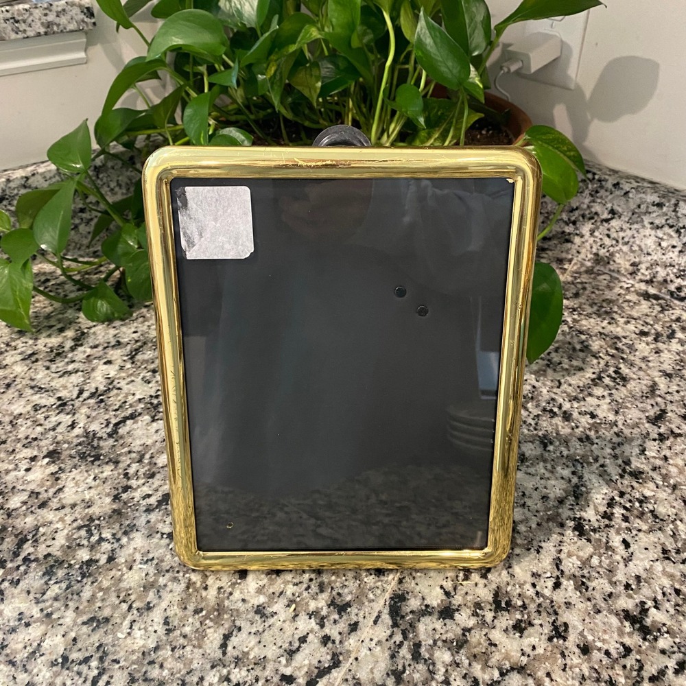 Vintage Solid Brass Photo Frame 8x10 Rectangle Frame Classic Gold Metal